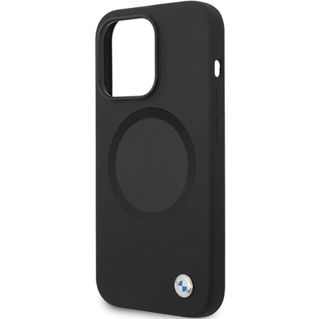 Original Case IPHONE 14 PRO BMW Signature Liquid Silicone MagSafe (BMHMP14LSILBK2) black