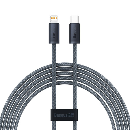 Baseus Kabel für iPhone USB Typ C - Lightning 2m, Power Delivery 20W grau (CALD000116)