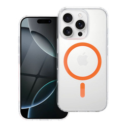Drop Glue Colorful Ring Mag Cover kompatybilny z MagSafe pasuje do IPHONE 16 pomarańczowy