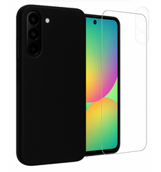 Etui do Samsung A36 / A56 czarne + Szkło na ekran + Szkło na aparat