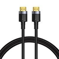 Baseus Cafule kabel przewód HDMI 2.0 4K 60 Hz 3D 18 Gbps 2 m czarny (CADKLF-F01)