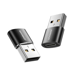 Joyroom adapter przejściówka z USB Typ C (żeński) na USB (męski) czarny (S-H152 Black)