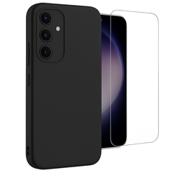 Etui do Samsung S24 czarne + Szkło