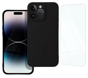 Etui do iPhone 15 Pro Max MagSafe czarne + Szkło