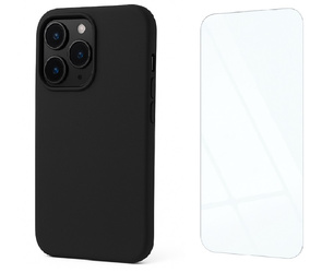 Etui do iPhone 14 Pro Max czarne + Szkło