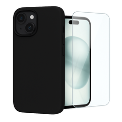 Etui do iPhone 15 czarne + Szkło