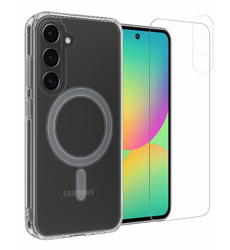 Etui do Samsung A55 MagSafe + Szkło na ekran + Szkło na aparat