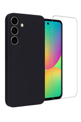 Etui do Samsung A36 / A56 MagSafe czarne + Szkło